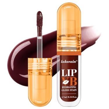 Imagem de LIP VB Hidratante Labial Gloss Mancha – Bloqueio de Umidade 12HR Brilhante, Plump e Impermeável, Tratamento Labial Não Aderente para Revivamento de Lábios Secos, Uso Diário e Cuidados Noturnos (Água