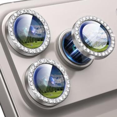 Imagem de Xfilm Protetor de lente de câmera para iPhone 17 Pro/17 Pro Max, anel de metal diamante individual com dureza 9H, protetor de tela de câmera à prova de arranhões, acessórios elegantes, compatível com