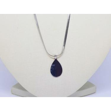 Imagem de Colar Pigente gota Aço Inoxidável - Oceanic Semijoias