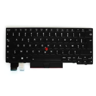 Imagem de LeFix Teclado francês retroiluminado para notebook Lenovo Thinkpad X13 Gen 1, L13 Gen 2, L13 Yoga Gen 1, cor preta