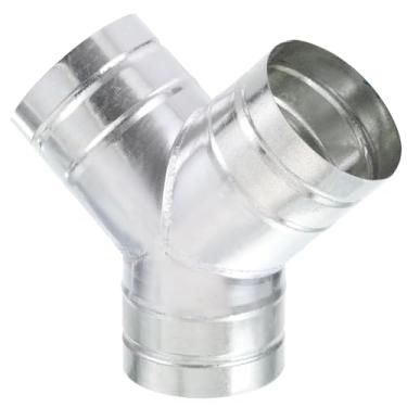Imagem de LEPEVNEY Adaptador divisor de duto em forma de Y de 12,7 cm a 12,7 cm, encaixe de poeira de 90 graus, conector de mangueira de 3 vias para exaustor, ventilação do secador e sistema de ventilação HVAC