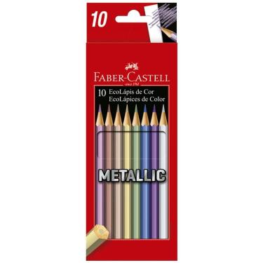 Imagem de Lápis de cor 10 cores Metallic 120410G Faber-Castell