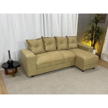 Imagem de Sofá de 4 Lugares Bege 607 Chaise Ane - Alpoim