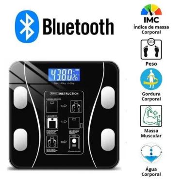 Imagem de Balança Bioimpedância Profissional Bluetooth 180Kg - Plus Distribuidor