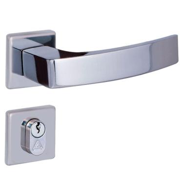 Imagem de Fechadura Quadratta Curva Externa Cromada - 74258 - Aliança Fech.quadratta Curva - Ext.4201 Cromado - 74258 - Aliança