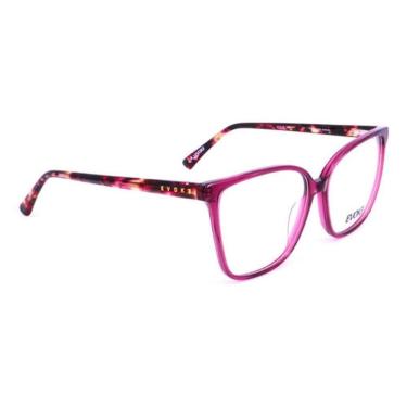 Imagem de Óculos Armação Evoke EVK RX59 Feminino Mesclado Rosa 57mm