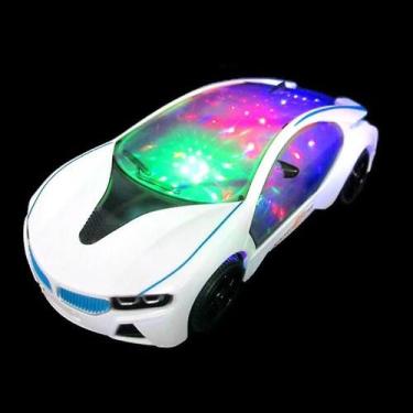 Imagem de 3d universal carro elétrico brinquedo led piscando luz música singi - 