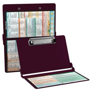 Imagem de White Coat Clipboard Prancheta de Jaleco Branco - Edição de Fisioterapia com Vinho