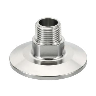 Imagem de 3.8 cm 5.1 cm Tri Clamp x 1/4'' 1/5.1 cm 3/4'' 1'' NPT macho adaptador de rosca aço inoxidável 304 (2 polegadas Tri Clamp, 3/20.3 cm)