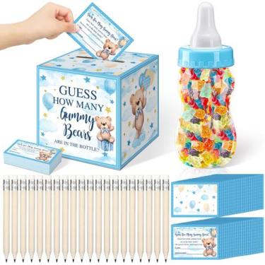 Imagem de Conjunto de jogos para chá de bebê TrelaCo Guess How Many Bears 82 uni