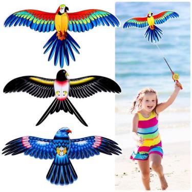 Imagem de Kite Vodolo para crianças de 3 a 5 anos, 3 peças coloridas e fáceis de