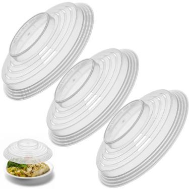 Imagem de Tampa Protetora de Alimentos para Microondas 26cm  Tampa Plástica Tran