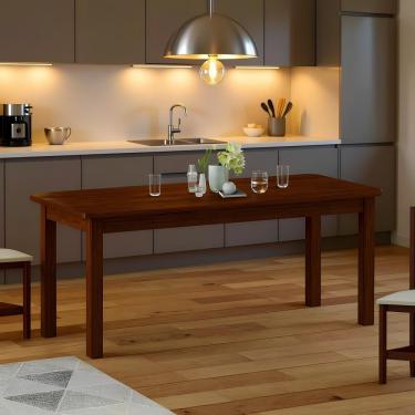 Imagem de Mesa De Jantar 2m Em Madeira Maciça Para 8 Cadeiras