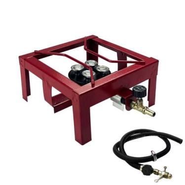 Imagem de Fogão 1 Boca Fogareiro Industrial Camping Alta Pressão Roa - Metalúrgi