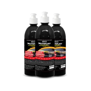 Imagem de Revitaplast Revitalizador para Plásticos, Interno e Externo Resistnte a Água para Automóveis, Embarcações, Aeronaves e Peças de Plástico em Geral, Frasco com 500 ml