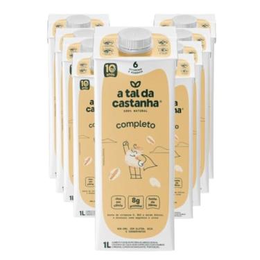 Imagem de Leite Vegetal Sem Lactose Completo A Tal da Castanha - 9x 1 litro