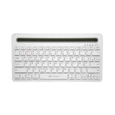 Imagem de Teclado C3Tech KBT100WH Wireless Bluetooth MultiDevide Branco