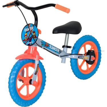 Imagem de Bicicleta de Equilíbrio Infantil Track Ranger CO Azul Retrô e Laranja Aro 12