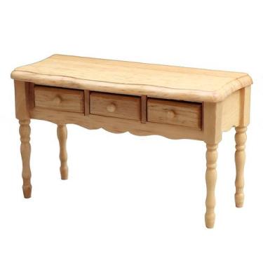 Imagem de Escrivaninha de madeira Dollhouse em miniatura, escala 1:12 com gaveta