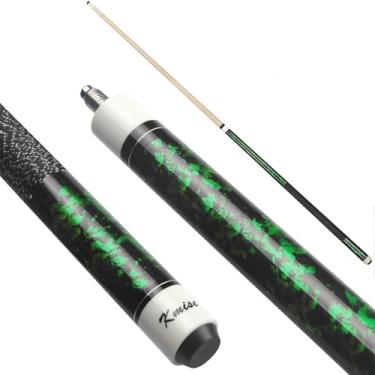 Imagem de Kmise Conjunto de 4 bastões de taco de sinuca profissionais de bordo canadense, novo cabo de linho irlandês atualizado, 510 a 600 ml, 4 cores opcionais (verde, 540 g)