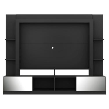 Imagem de Rack com Painel Tv 65 Portas com Espelho Oslo Preto
