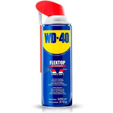 Imagem de Óleo Lubrificante e Desingripante Flex Top Multiuso WD-40 (500ml)