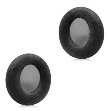 Imagem de Almofadas de ouvido de reposição Joghaw para fones de ouvido AKG K701/K702/Q701/Q702/K601/K612/K712 – Capas de almofada de flanela premium com espuma de memória, design de encaixe fácil, pretas