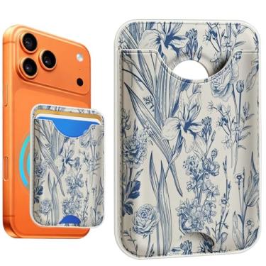 Imagem de Fjdcslwx Compatível com porta-cartões Magsafe Magsafe – carteiras de telefone para mulheres adolescentes fofas para iPhone 17/16/15/14/13/12 Series Slim para Apple Mag RFID Magnet, serve para 3