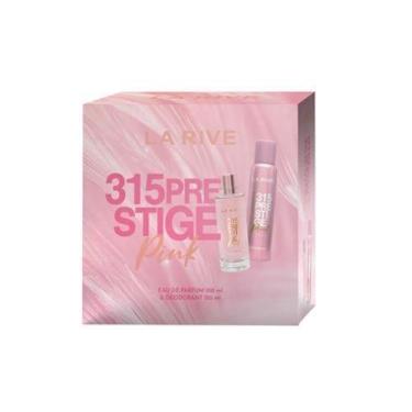 Imagem de Kit perfume feminino la rive 315 prestige pink edp 100ml desodorante