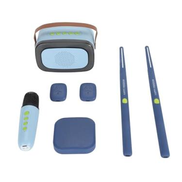 Imagem de Generic Kit de Bateria Somatossensorial, ABS Com Sensor de Movimento 3D e Baqueta de Ar Virtual de Couro Com Alto-falante e Microfone para Iniciantes No Jardim (#1)