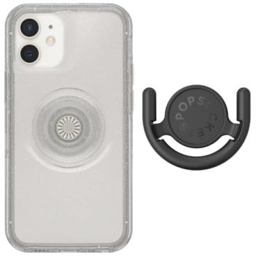 Imagem de OtterBox + Capa da série Pop Symmetry para iPhone 12 Mini com suporte para celular em várias superfícies - embalagem sem varejo - Stardust