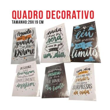 Imagem de Conjunto de 2 Quadros Decorativos Cristãos 30x21 cm - no-brand