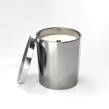 Imagem de ASJ&XZR Vela perfumada, jarra preta (200 g, gardênia)