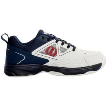 Imagem de Tênis Wilson Slice 3.0 All Court Unissex Branco Azul Marinho-Unissex