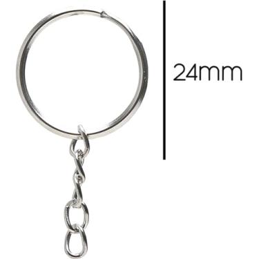 Imagem de Artesanato Argola Chaveiro Niquelada 24Mm Pct Com 250 101437