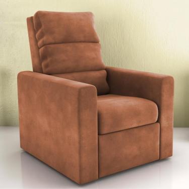 Imagem de Poltrona Reclinável Do Papai Neiva Veludo Cobre