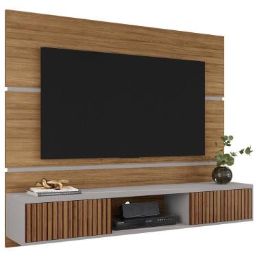 Imagem de Painel Suspenso Tv 65 Pol 160 Cm Ambar Cinamomo Off White Bechara