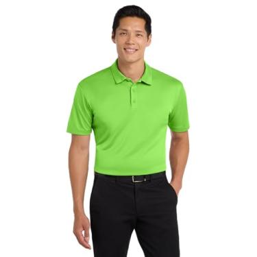 Imagem de Camisa polo masculina Port Authority com toque de seda, Lime, X-Large