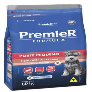 Imagem de Ração Premier Fórmula Cães Filhotes Raças Pequenas Frango 1Kg 1un