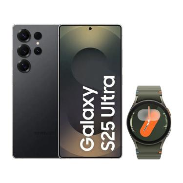Imagem de S25 Ultra (512GB) - Titânio Preto + Galaxy Watch7 BT 40mm - Verde