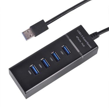 Imagem de Hub Usb 3.0 C/4 Portas Alta Velocidade 5.0 Gbps Uh-30 Preto