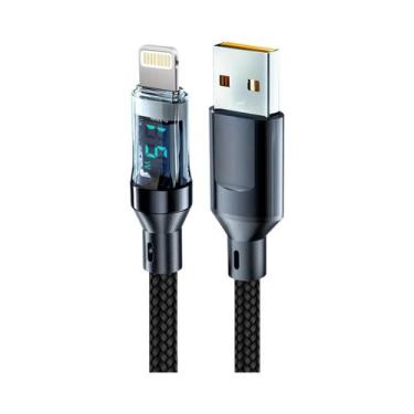 Imagem de Cabo USB C De Carregamento Super Rápido De 120W Com Display LCD De Pot