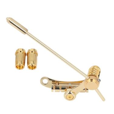 Imagem de Zhjvihx Substituição do Arremate de Guitarra Elétrica Tremolo para Guitarras LP, SG, Liga de Alumínio Barra de Parada de Ponte de Guitarra Elétrica Arremate Tremolo Cor Dourada