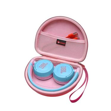 Imagem de XANAD Capa rígida EVA para fones de ouvido intra-auriculares sem fio JBL JR300BT / Jr310BT, Sony MDR-ZX110 / MDRZX110NC / MDR-ZX310AP - Rosa