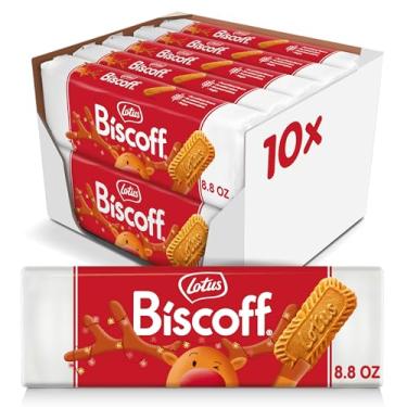 Imagem de 320 Biscoitos, 10 Pacotes, Bolacha Belga, Lotus Biscoff