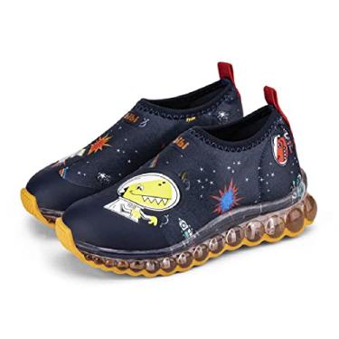 Imagem de Tênis Infantil de Luz Menino Bibi Roller Celebration Naval Estampado Espaço-28