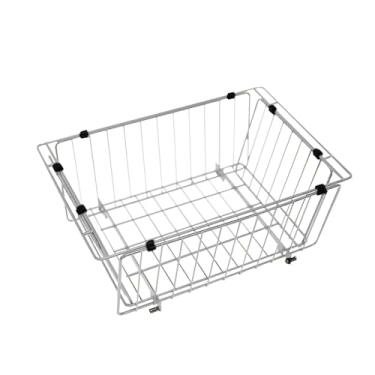 Imagem de Cesta de arame dobrável, cesta | Cesta de armazenamento dobrável de aço inoxidável - Caixas de recipiente doméstico que economizam espaço para armário doméstico, despensa, cozinha, peças