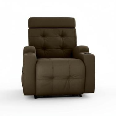 Imagem de Poltrona Do Papai Reclinável Elétrica Com Usb e Porta Copos Cherokee (Veludo Marrom)