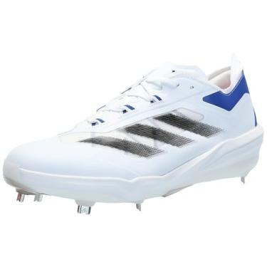 Imagem de adidas Tênis de beisebol masculino Adizero Impact, Branco/preto/azul royal, 16