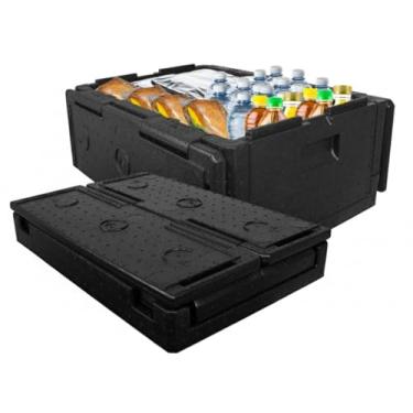 Imagem de Caixa Dobrável Multiuso Térmica de Alto Desempenho e Resistência 39L - Caixa EPP FLEXBOX